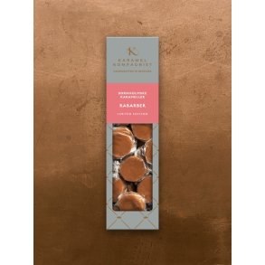Karamel Kompagniet - Rabarber, limited edition 138g, karameller med smag af forr og sommer