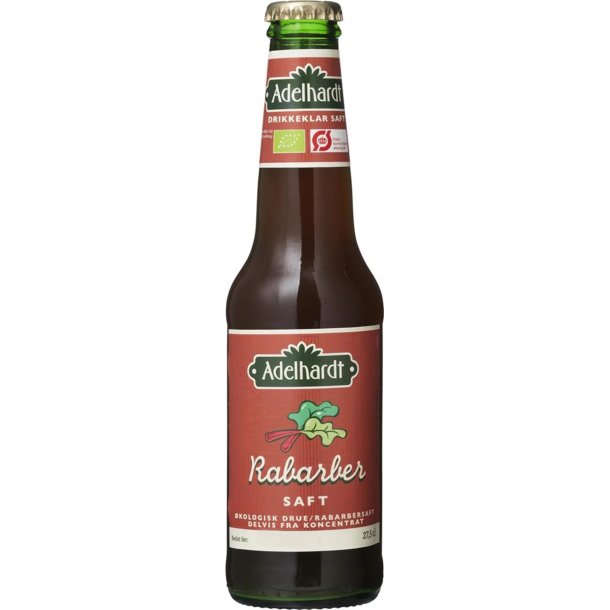 Adelhardt - kologisk Rabarbersaft 25 cl.