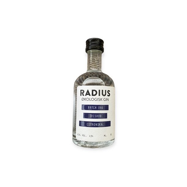 RADIUS kologisk - GIN - Irisrod og citronskal- 5 CL. 