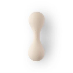 Mushie Silicone baby rangle - sand