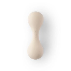 Mushie Silicone baby rangle - sand