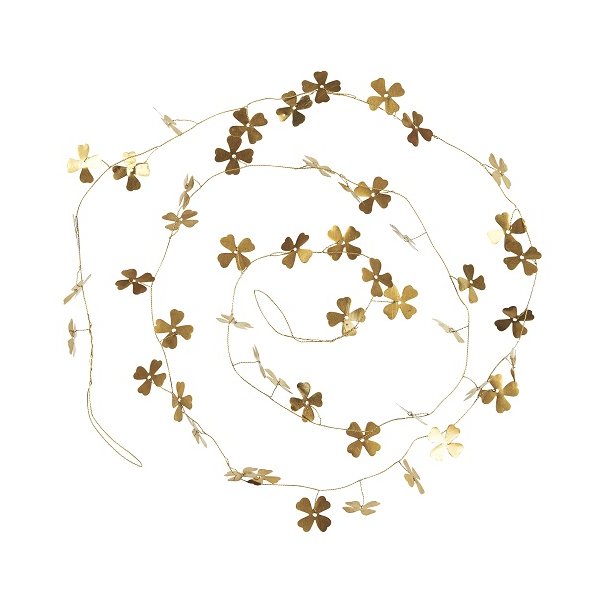 Ib Laursen Ranke med blomster messing 150cm.