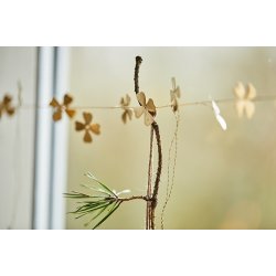 Ib Laursen Ranke med blomster messing 150cm.