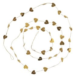 Ib Laursen Ranke med hjerter messing  Gloria 150cm.