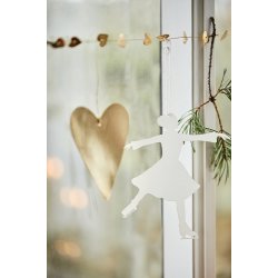 Ib Laursen Ranke med hjerter messing  Gloria 150cm.