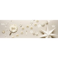 Ib Laursen Ranke med 12 juletrer 3-dimensional, 163 cm.