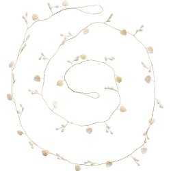 Ib Laursen Ranke med hvide hjerteperler Magic and Wishes 180 cm.