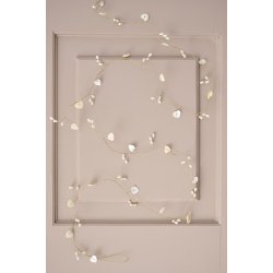 Ib Laursen Ranke med hvide hjerteperler Magic and Wishes 180 cm.