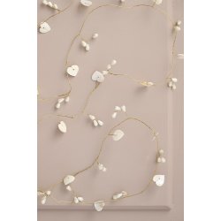 Ib Laursen Ranke med hvide hjerteperler Magic and Wishes 180 cm.