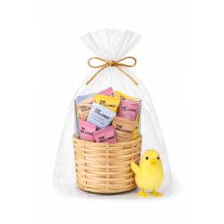 Ib Laursen rattanglas med 10 stk. The Mallows flowpacks 