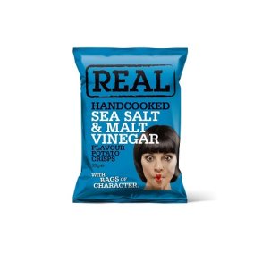 REAL Chips - 35 gr. Sea Salt & Malt Vinegar