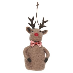 Ib Laursen - Rensdyr Rudolf til ophng Stillenat filt