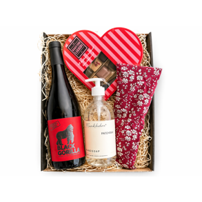 Gavekurv i r�de farver