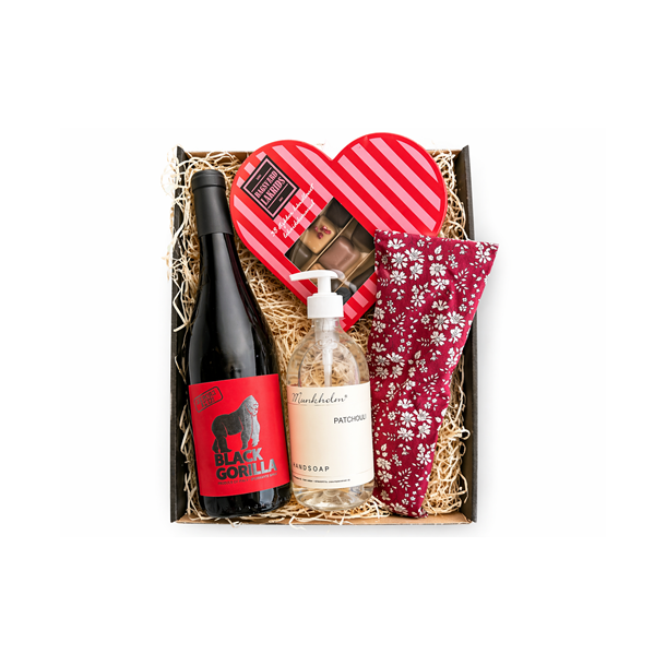 Gavekurv i r�de farver