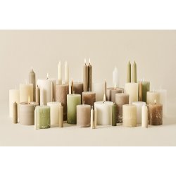 Ib Laursen - Bloklys Rustiklys green tea :6,8 H:10 