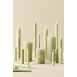 Ib Laursen - Bloklys Rustiklys green tea :6,8 H:10 