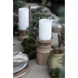 Ib Laursen Bloklys Rustiklys Hvid :7 H: 10