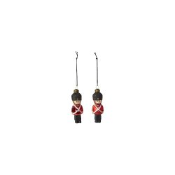 Speedtsberg - soldat - 2 stk. 3 x 3 x 9 cm. - glas