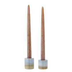 Bloomingville - Safie Lysestage, Bl, Stentj - st af 2 stk