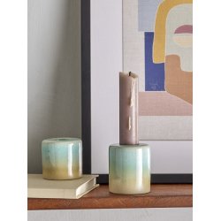 Bloomingville - Safie Lysestage, Grn, Stentj - st af 2 stk