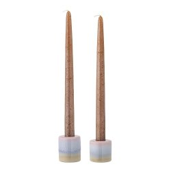 Bloomingville - Safie Lysestage, Rosa, Stentj - st af 2 stk