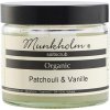 Munkholm organic saltscrub, patchouli & vanille 300g. 