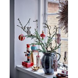 Bloomingville -Salwa Ornament, Rd, Polyester, - 1 stk. vlg variant