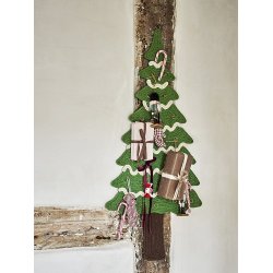 Bloomingville -Salwa Ornament, Rd, Polyester, - 1 stk. vlg variant