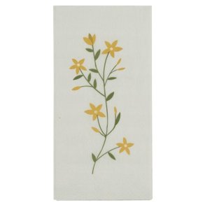 Ib Laursen Serviet Flora gule blomster 16 stk pr pakke