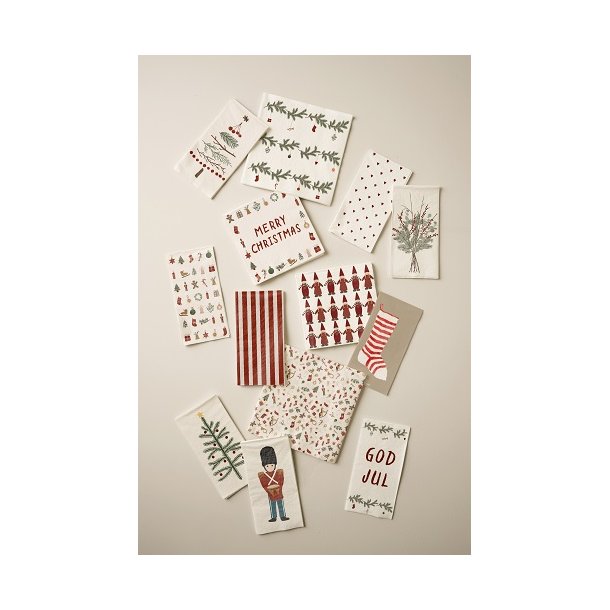 Ib Laursen Serviet God Jul og juleranker My Nostalgic Christmas 16 stk pr pakke