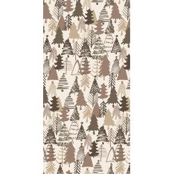 Ib Laursen - Serviet brune juletrer 16 stk pr pakke