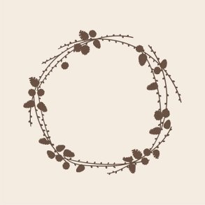 Ib Laursen Serviet ellekoglekrans 50 stk pr pakke