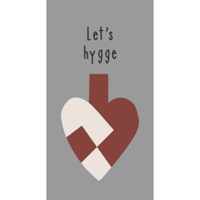 Ib Laursen Serviet flethjerte og Let's hygge 16 stk pr pakke