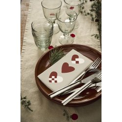 Ib Laursen - Serviet julehjerter 16 stk pr pakke