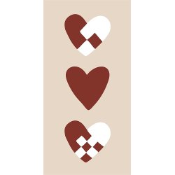 Ib Laursen - Serviet julehjerter 16 stk pr pakke