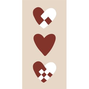 Ib Laursen - Serviet julehjerter 16 stk pr pakke