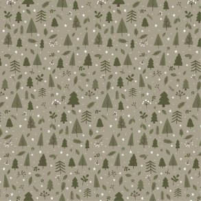 Ib Laursen - Serviet med grn juleskov 50 stk pr pakke