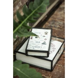 Ib Laursen - Serviet med rd blomsterkrans 50 stk pr pakke