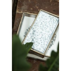 Ib Laursen - Serviet med sort blomsterkrans 50 stk pr pakke