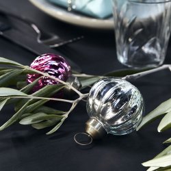 House Doctor - Julepynt, Shim, Slv kugle - 6 diameter