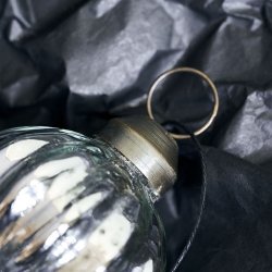 House Doctor - Julepynt, Shim, Slv kugle - 6 diameter