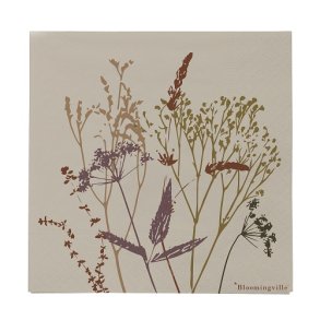 Bloomingville - Sirri Serviet, Natur, FSC Recycled, Papir - 20 stk