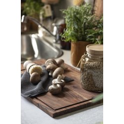 Ib Laursen Skrebrt m rille i kanten, ldersnor olieret akacietr B: 30 H: 1,5 L: 48