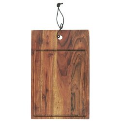 Ib Laursen Skrebrt m rille i kanten, ldersnor olieret akacietr B: 25 H: 1,5 L: 38