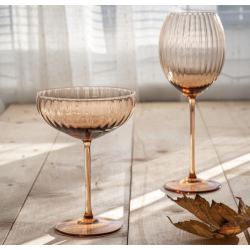 Anna von Lipa Lyon hvidvinsglas, New Brown, 1 stk. 