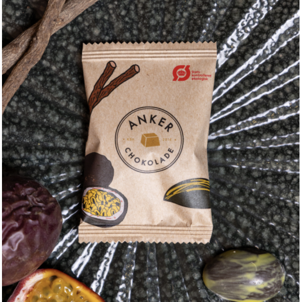 Anker Chokolade Flowpack - Passionsfrugt / lakrids / m�lkechokolade 9g Bedst f�r 31mar26