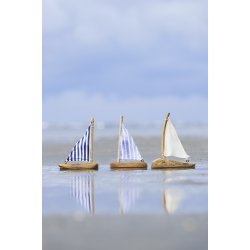 Ib Laursen - Skib med enkelt sejl 3 varianter. Nautico, 1 stk.