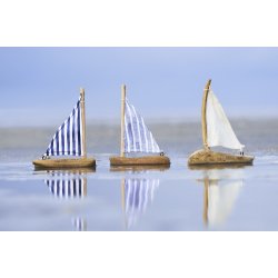 Ib Laursen - Skib med enkelt sejl 3 varianter. Nautico, 1 stk.