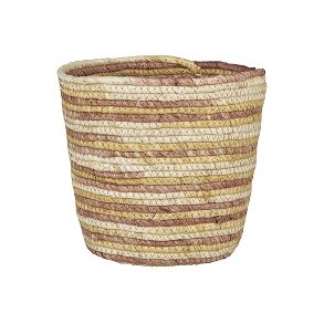 Ib Laursen Skjuler kurv creme- rosa -gul mix H: 15 : 17