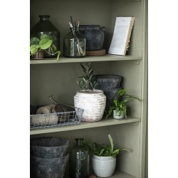 Ib Laursen Skjuler mini Hilda krakeleret glasur hvid H: 4,7 : 6,5